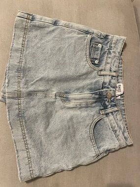 Princess Polly Light Blue Denim Mini Skirt